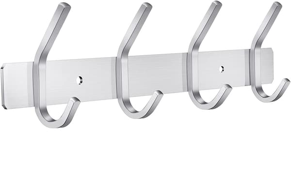 Wall Mounted Coat Rack, Stainless Steel Coat Hooks Wall Hook for