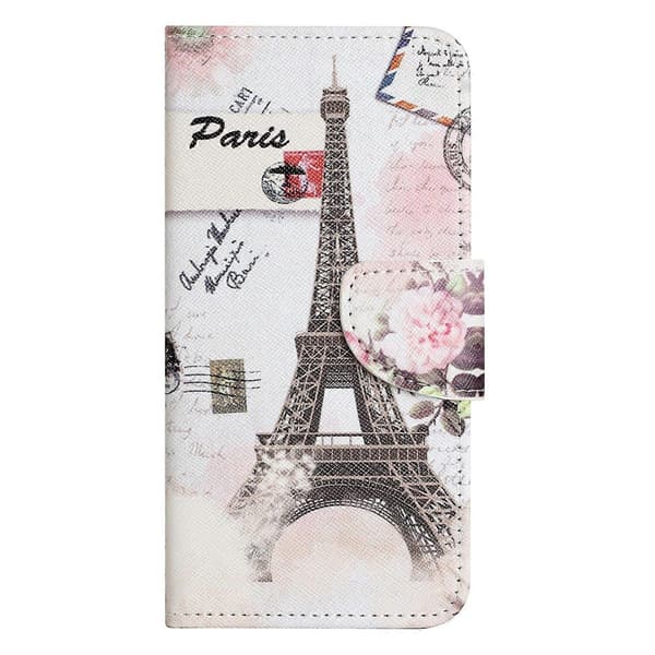For Compatible with Samsung Compatible with Galaxy A26 5G Leather Case Pattern Print Cross Texture Phone Cover - Keep Calm and Sp Multicolor Tower