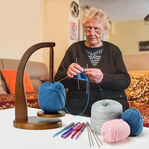 Garnholder Bøg Garn Spinner Træ Spinner A