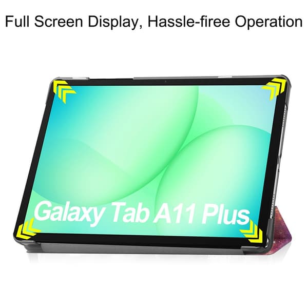 Samsung Galaxy Tab A11 Plus Deksel Tri-fold Stjernehimmel