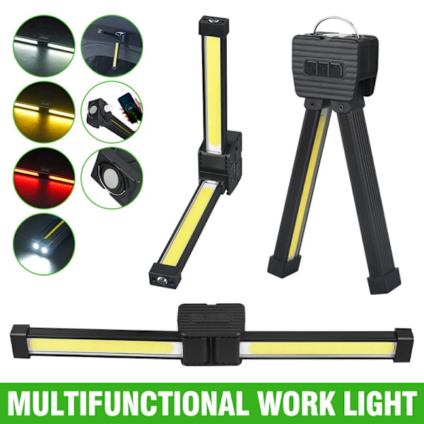 2026 Upgraded Gym Posing Light, 7-Level Dimmable LED Work Light, Magnetic & Hanging Hook Camping Flashlight, USB-C Rechargeable