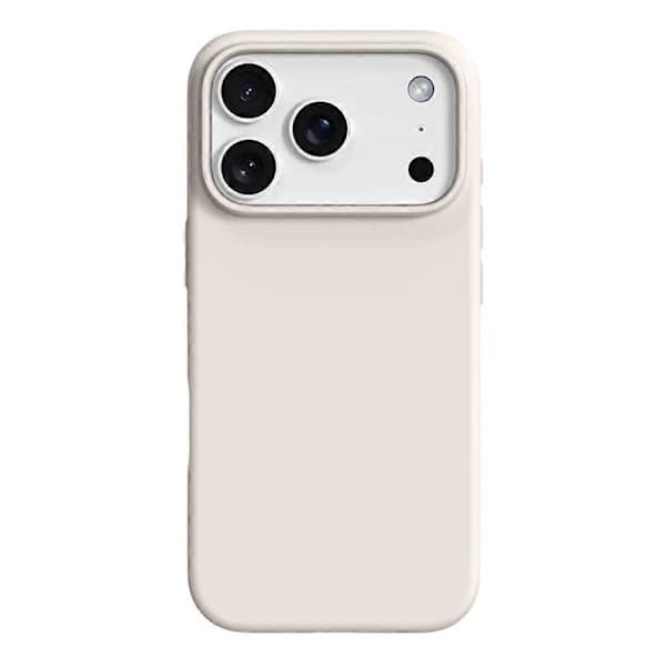 iPhone 13 mobildeksel, ripebestandig, med kamerabeskyttelse, hvit.