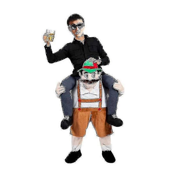 Nyhed Sjov Unisex Kostume Party Scene Performance Kostume Kostume Med Ser Ud Som Dine Egne Ben Grön