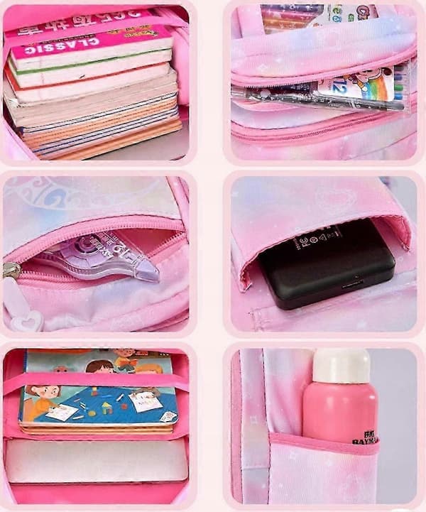 2026 Kuromi School Backpack & Pencil Case - Iridescent - Grades 1-3 Purple
