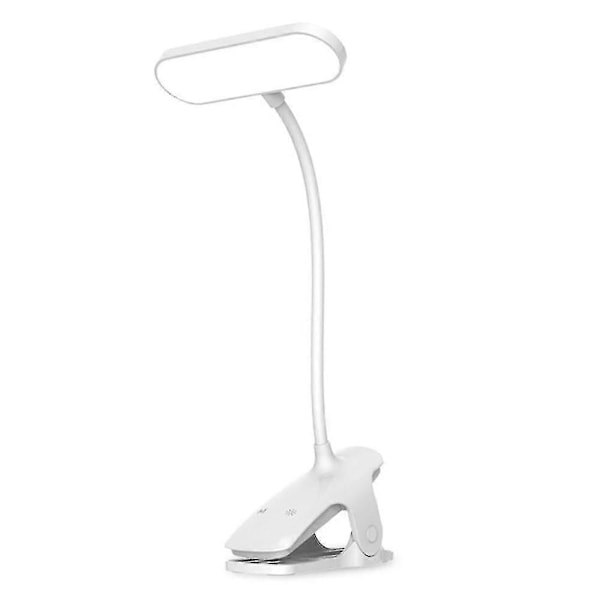 USB-uppladdbar Boklampa, Personlig Dimbar LED-Bokläslampa med Klämma, För Barn, Flickors Nattlampa Läsning I Sängen