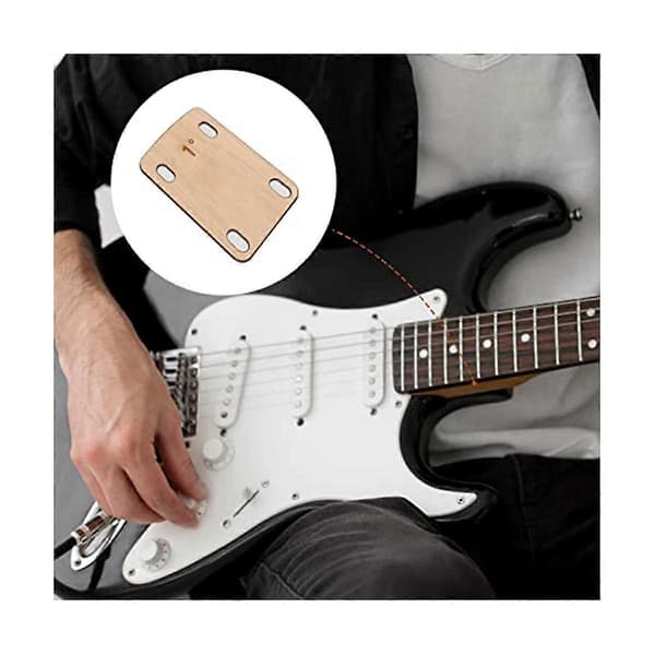 3 Pcs Guitar Neck Shims, Solid Maple Wood Guitar Neck Protector 0.25, 0.5 and 1 Degree Guitar