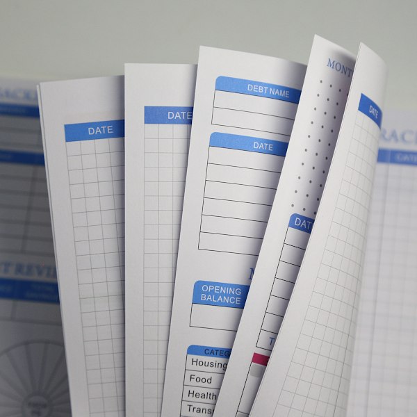 Budsjettplanlegger BUDGET PLANNERS Personlig Familiekonto Plan Budsjettbok Small flower style