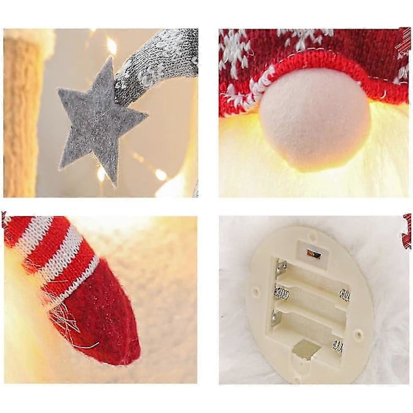 Ljuslykta Jultomte, Ljuslykta Jultomte, Batteridriven Juldekoration för Skrivbord