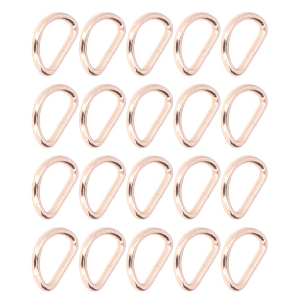 20 st Guld D-ringar 4x38x23mm Starka Hållbara för DIY Hantverk Väskor Plånböcker Armband