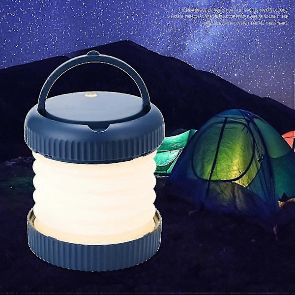 Nød LED-lys til hjemmekontoret, sammenklappelig campinglanterne