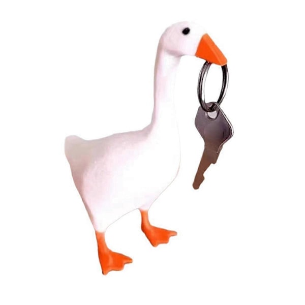 Magnetisk Gås And Nøgleholder, Søde Figurer Ornamenter Gås Merchandise Dyrestatuer, Rumdekorationer