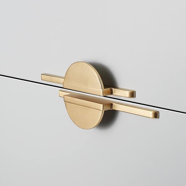 2 stk. køkkengreb 64 mm cc guld skabsgreb