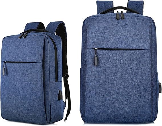 Functional Computer Bag for Men with USB Flash Drive, Simple Backpack, Travel Backpack, School Bag, Artist Backpack