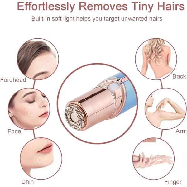 Epilator Hårfjerning til Kvinder Ben Arme - Bærbar Bikini Trimmer, Elektrisk Dame Epilator Barbermaskine Trimmer Red bean paste pink