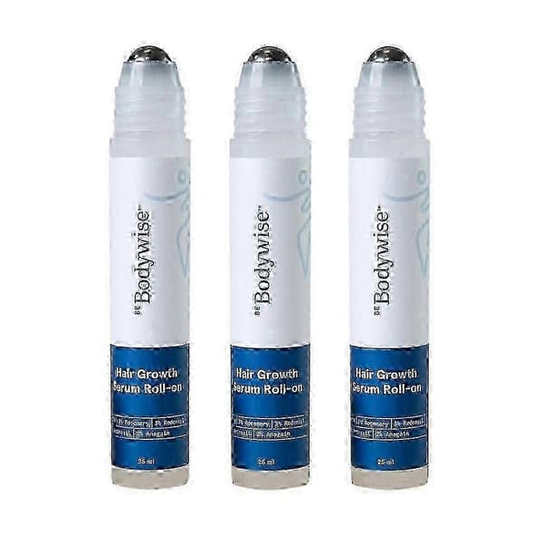 1-3X Hårväxtserum Roll On - 3% Rosmarin, 3% Redensyl & 2% - (25ml) 3pcs