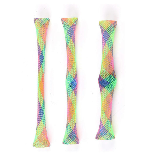 3-pack Kattfjäderleksak i Spiralform Färgglada Studsande Interaktiv Leksak med Klocka och Kattmynta