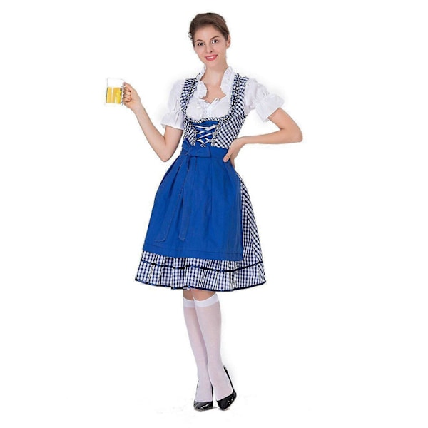 Dame Oktoberfest Kostyme Tysk Dirndl Kjole Kostyme Kjole Bayersk Karnevalsfest