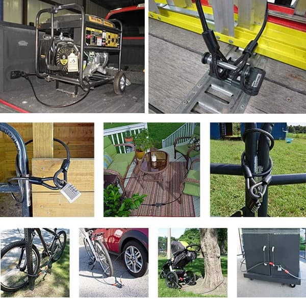 Chain Lock, Bicycle Cable Lock, Security Cables, Vinyl Braided Steel Wire