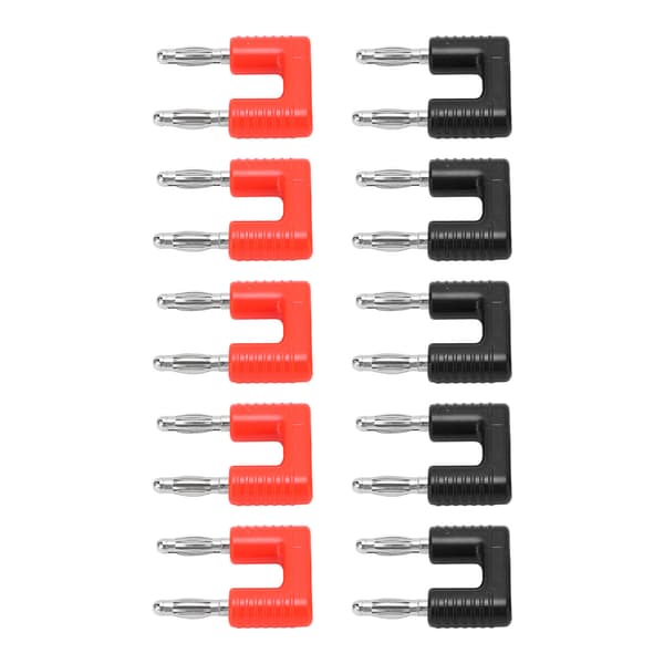 5-pack J20004 Double Banana Plug Professional 2-way Speaker Banana Plug for Speaker Cable