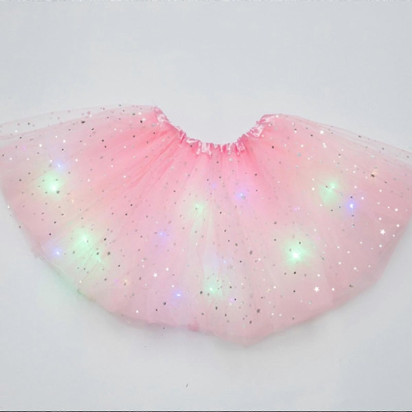 Tylli Hame Nainen LED Tutu Aikuinen Teini Tutu Juhla Baletti Tanssi Naamiaisasu Halloween Asu Ljus grön