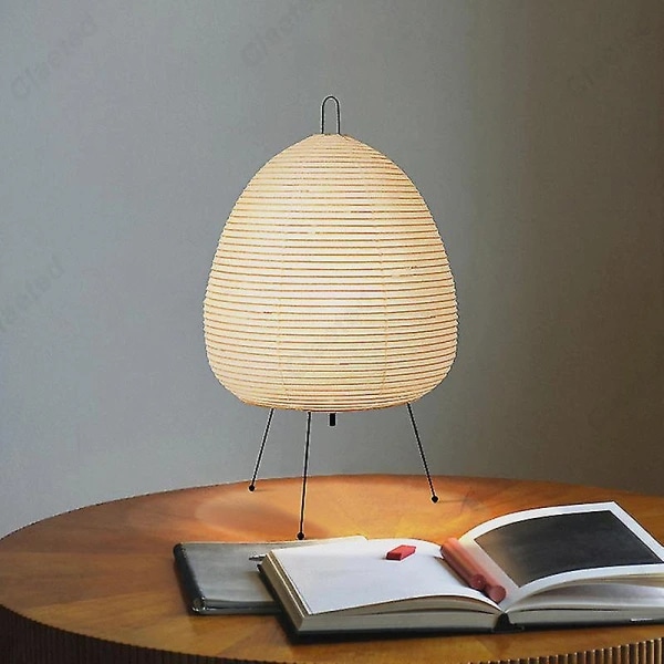 Japansk design Akari Noguchi bordlampe: Rispapir stående lampe til soveværelse, arbejdsværelse, stue, bar - Hjemmeindretningsarmatur Yw1 [DB] A