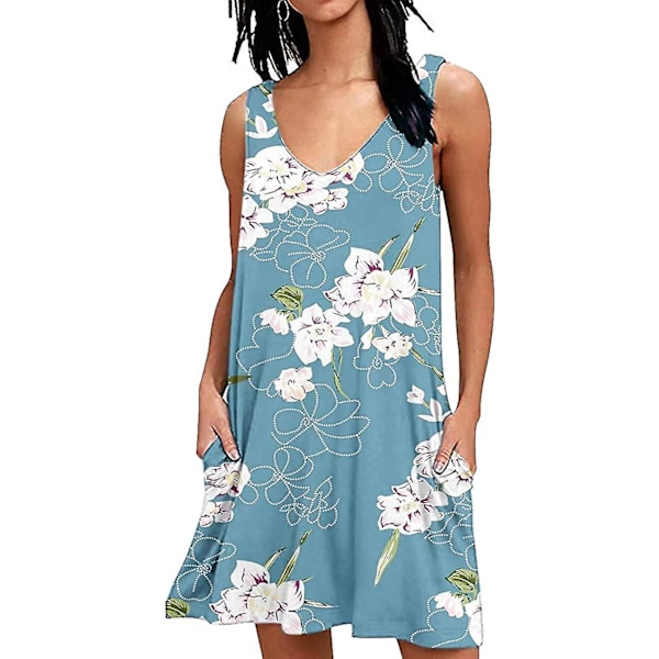 Dame Tanktoppe med blondekant V-hals Mode Afslappet Ærmeløs Bluse Vest Skjorter S-2xl Style2 M
