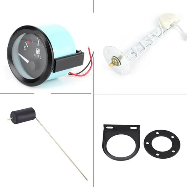 52mm Universal Bil Drivstoffnivåmåler LED Digital E-1/2-F Område Meter
