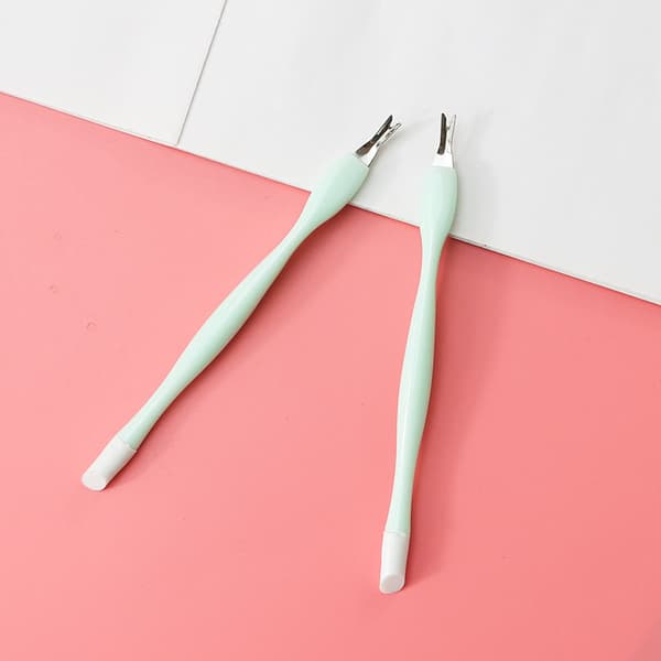 Cuticle Fork, 10 Cuticle Trimmers, Green Double-Ended Cuticle Trimmer