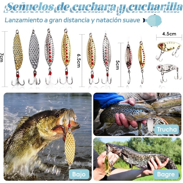 Fiskejulkalender 2024 - Set med Fiskeutrustning, Fiskegrejer för Vuxna Män Pojkar, Fisketillbehör (24 st)