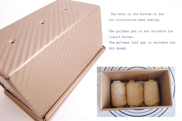 Pullman brødform med låg til bølget brød med låg (21,5 x 12 x 11 cm)