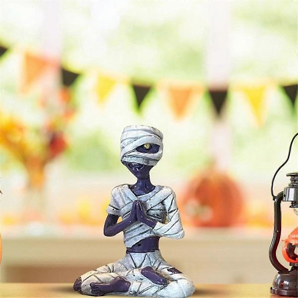 Mediterande Skelett Blomkruka Skalle Växtkruka Halloween Dekorativ Trädgård Blomkruka Skulptur B