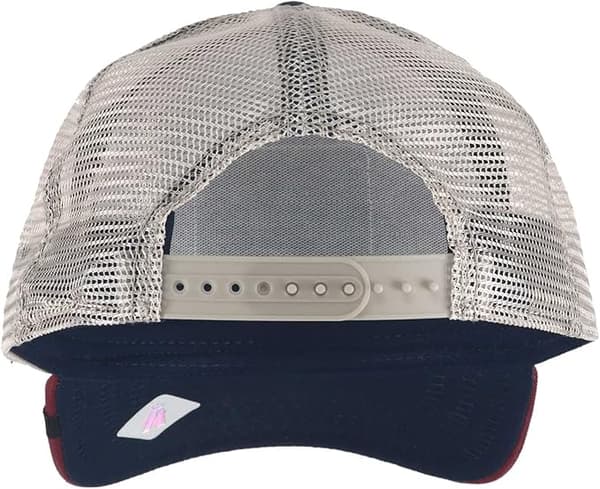 Trucker Cap til mænd - Mesh Baseball SnapBack Cap - Marineblå-rød hane