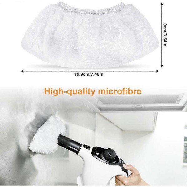 8 pcs Microfiber Cloths Protective Hand Nozzle Compatible with Karcher SC1 SC2 SC3 SC4 SC5 SV7