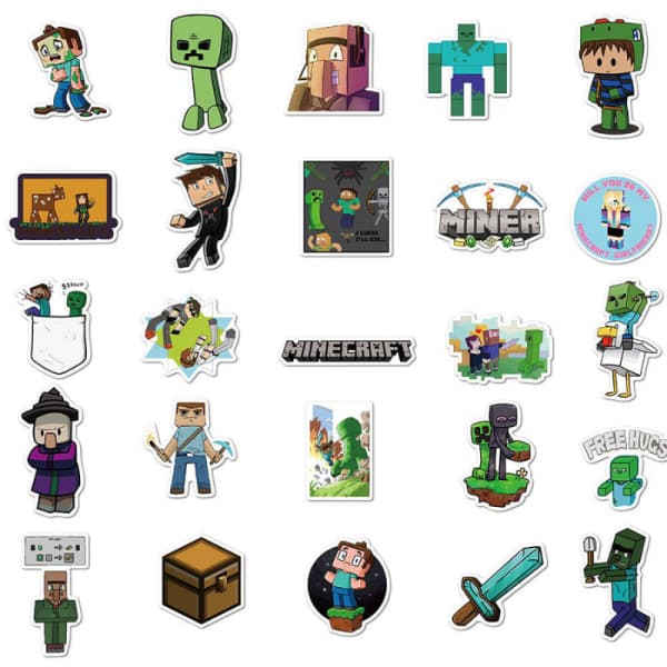 Minecraft-tarrat - 50 kpl Minecraft-tarroja