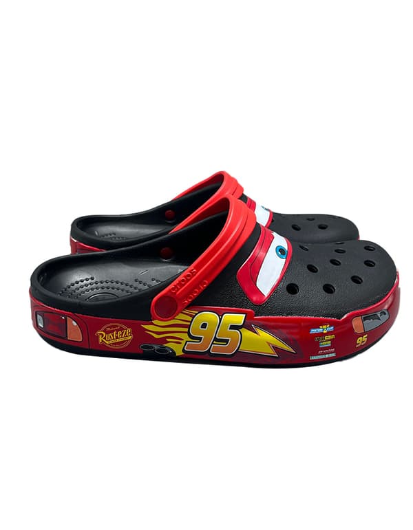 Unisex Vuxen Pixar Bilar McQueen Träskor svart black 37