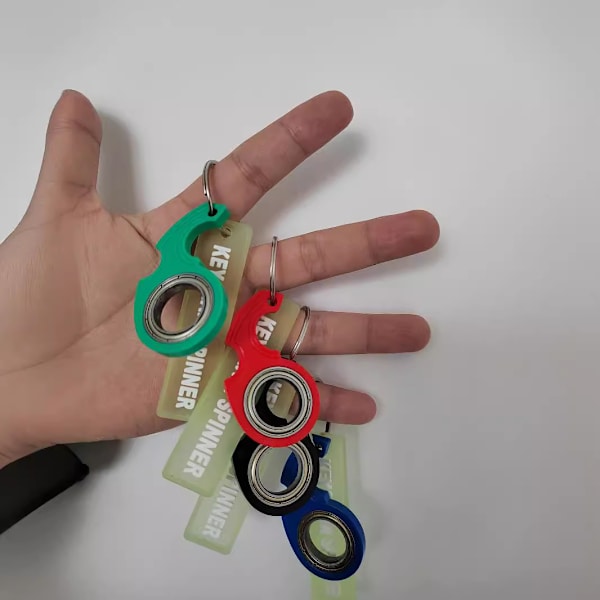 Nøglering, Spinner Fidget Ring Legetøj, Nøglespinner, Roterende Nøglering