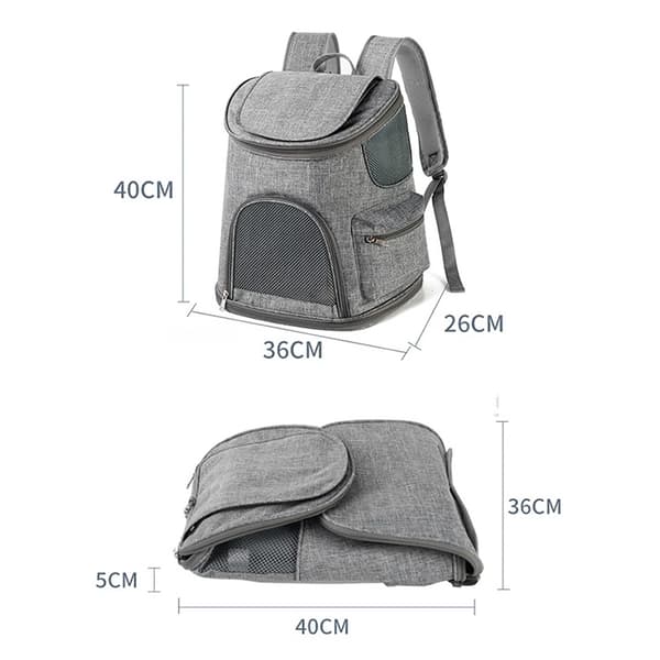 Cat and Dog Backpack, Breathable Foldable Cat and Dog Carrier for Small