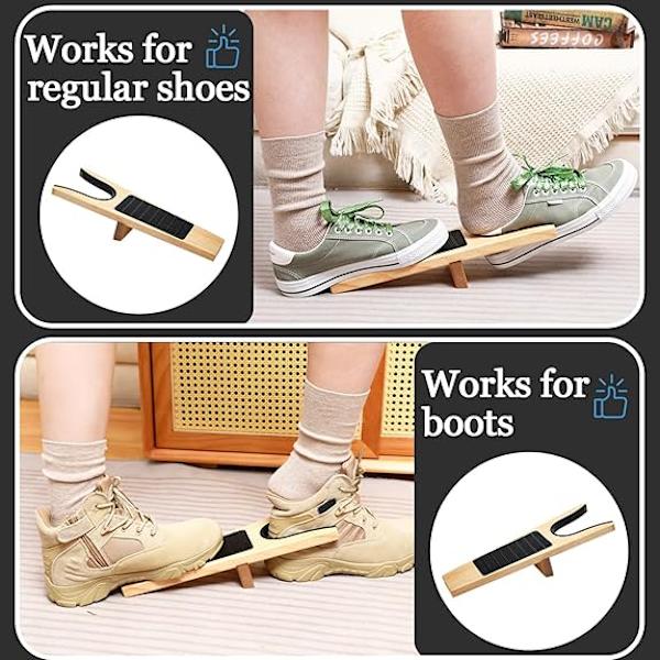 2 Pieces Boot Jack and Boot Puller, Boot Remover, Hooks for Unisex, Women, Men, Cowboy Waders, Easy Pull