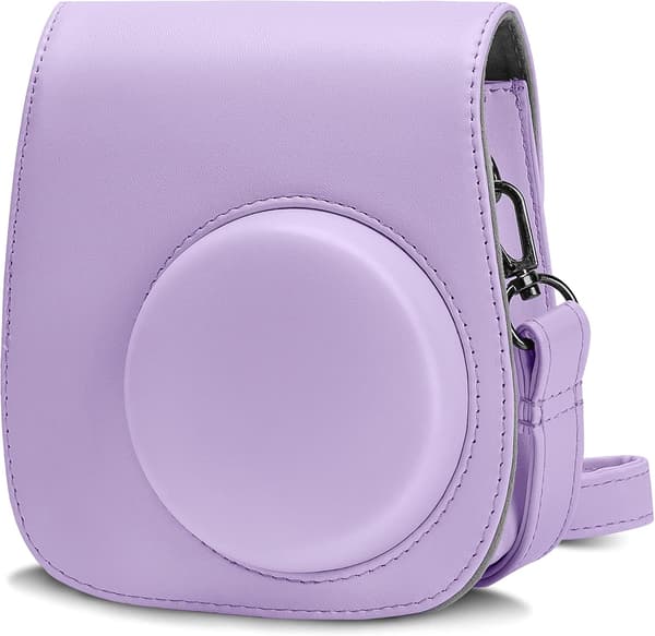 Camera bag compatible with Instax Mini 11, purple