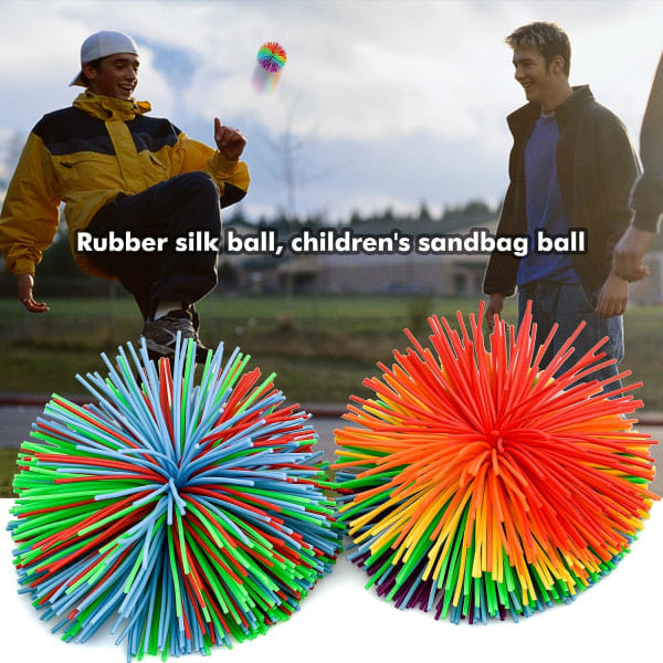 5 st tråd-sensoriska bollar, stressboll, barns tråd-stressboll regn 6cm