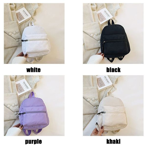 Mini Women's Backpack Nylon Bag Small School Bag Casual Backpack