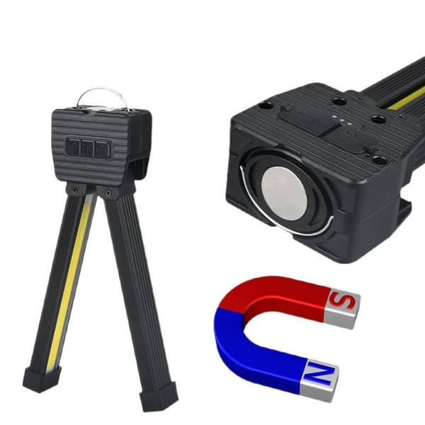 2026 Upgraded Gym Posing Light, 7-Level Dimmable LED Work Light, Magnetic & Hanging Hook Camping Flashlight, USB-C Rechargeable