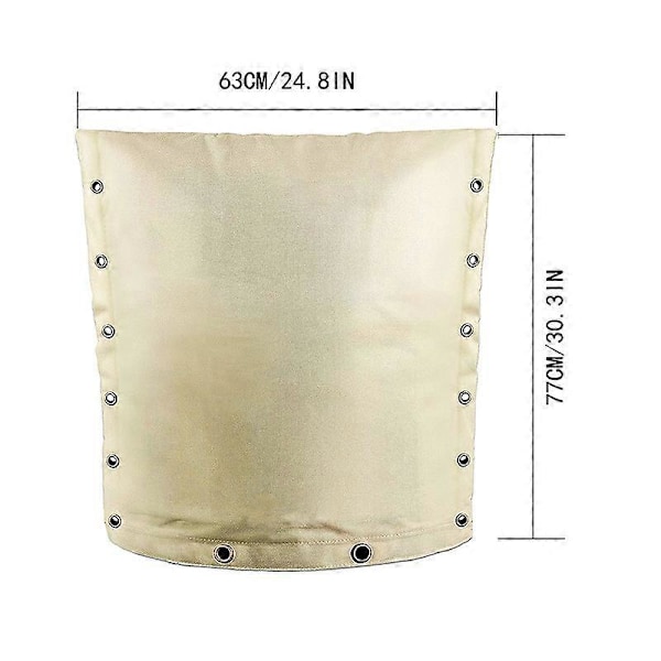 Isolerad Backflow-påse - Sand 24\" x 30\" Frysningsskydd för Vattenslangventilbox, Mätare eller Bevattningsbackflowventil, W