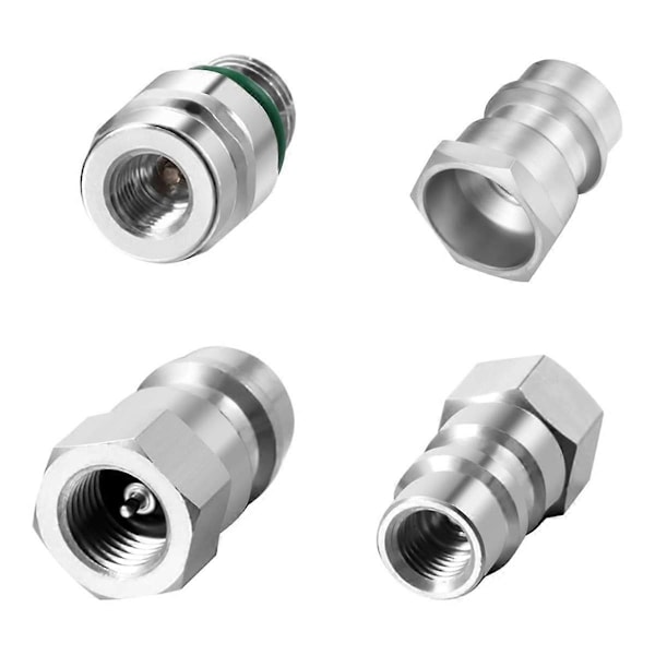 4 stk. VA-LH11 A/C R-12 til R-134a Retrofit Konverteringsadapter Fitting til 1/4 SAE Gevind Lav Høj Side Konvertering