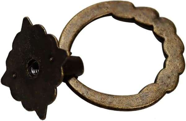 6 stk Vintage Bronze Dråbering Knapper Håndtag til Kommode Skuffe