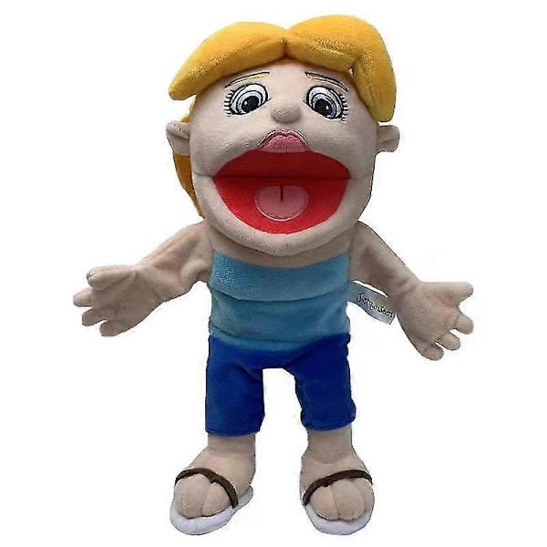 Jeffy Hatt Handdocka Jeffy Plyschdocka Cosplay Leksak Spel Mjuk Fylld Docka Barn Julgåvor -NMAOV H