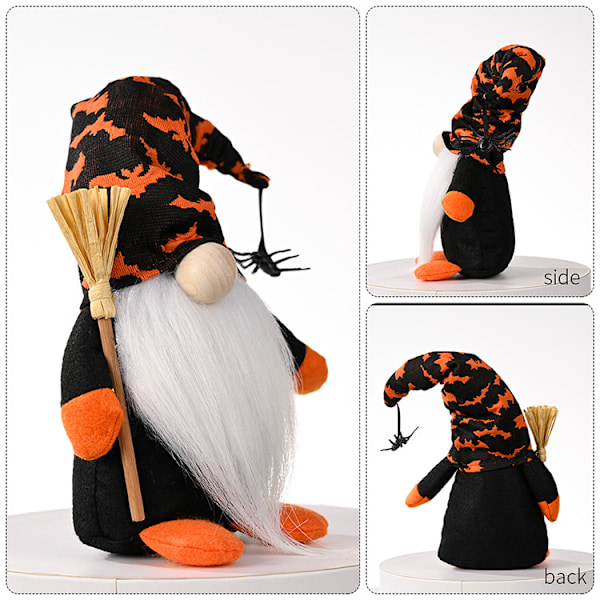 Halloween Gnome Plyslegetøj Halloween Dekoration Navia Gnome Dværg Nither Plyslegetøj Håndlavet Gnome Plyslegetøj Halloween Dekoration Skrivebordsdekoration