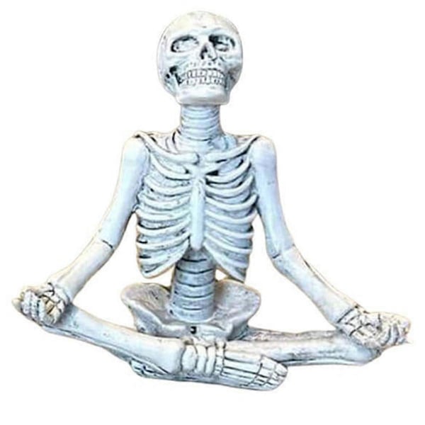 Mediterande Skelett Blomkruka Skalle Växtkruka Halloween Dekorativ Trädgård Blomkruka Skulptur B