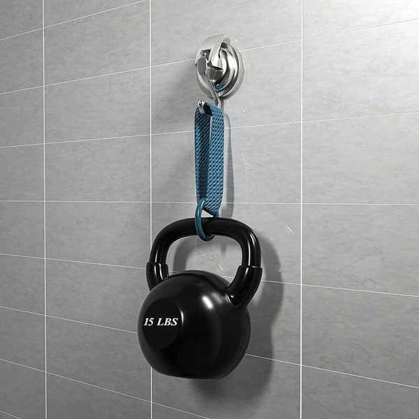 Suction Cup Hooks, 2 Pieces Vacuum Suction Cup Hook Water Resistant Anti-rust Seamless Wall Hook Max Load 10KG