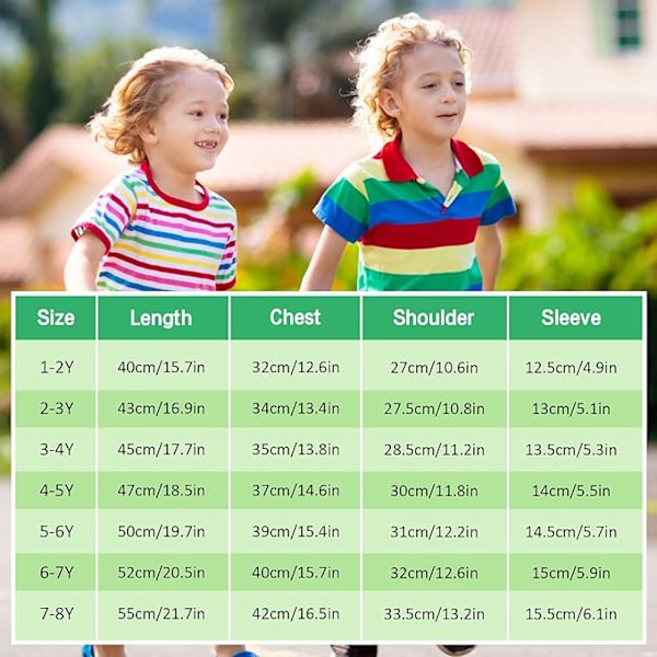 Drenge Kortærmet Ternet Skjorte Børneskjorter Med Knapper Ternede Sommerklæder Til 1-8 År Green 2-3Y